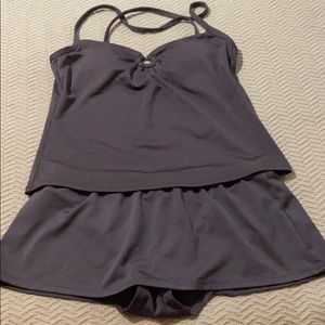 Catalina Jessica fit brown two piece bathing suit.